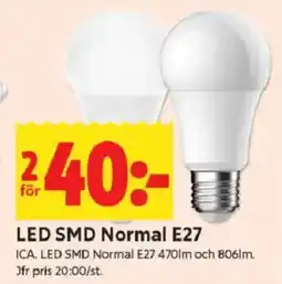 ICA Kvantum ICA LED SMD Normal E27 erbjuda