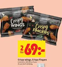ICA Kvantum Lindströms Crispy wings, Crispy Fingers erbjuda