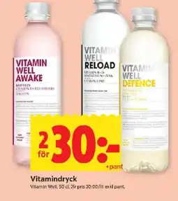ICA Kvantum Vitamin Well Vitamindryck erbjuda