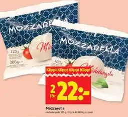 ICA Kvantum Michelangelo Mozzarella erbjuda