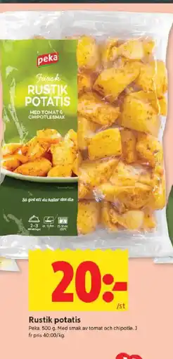 ICA Kvantum Peka Rustik potatis erbjuda