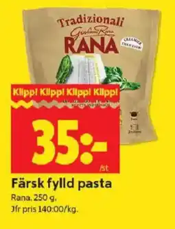 ICA Kvantum Rana Färsk fylld pasta erbjuda