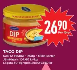 Willys SANTA MARIA Taco dip erbjuda