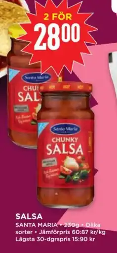 Willys SANTA MARIA Salsa erbjuda