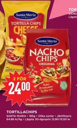 Willys SANTA MARIA Tortillachips erbjuda