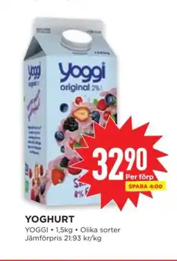 Willys YOGGI Yoghurt erbjuda