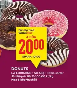 Willys Donuts erbjuda