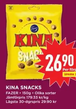 Willys FAZER Kina snacks erbjuda
