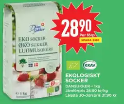 Willys DANSUKKER Ekologiskt socker erbjuda