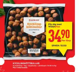 Willys ELDORADO Kycklingköttbullar erbjuda