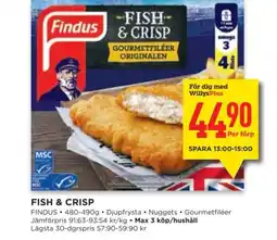 Willys FINDUS Fish & crisp erbjuda