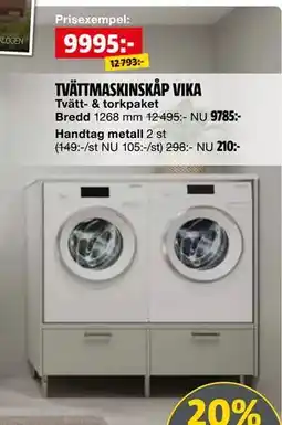 Bauhaus TVÄTTMASKINSKÅP VIKA erbjuda