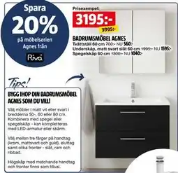 Bauhaus Spara. 20% på möbelserien Agnes från erbjuda