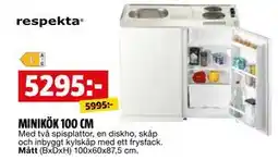 Bauhaus MINIKÖK 100 CM erbjuda