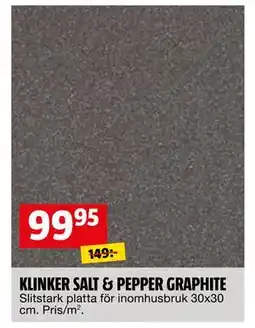 Bauhaus KLINKER SALT & PEPPER GRAPHITE erbjuda