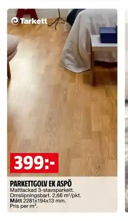 Bauhaus PARKETTGOLV EK ASPÖ erbjuda