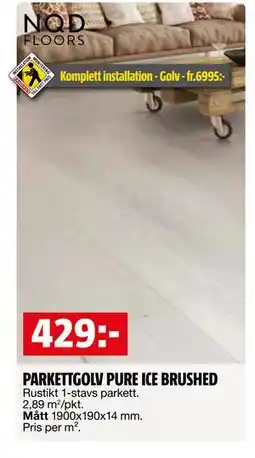Bauhaus PARKETTGOLV PURE ICE BRUSHED erbjuda