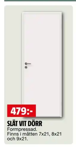 Bauhaus SLÄT VIT DÖRR erbjuda