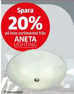 Bauhaus Spara 20%. på hela sortimentet från ANETA erbjuda