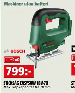 Bauhaus STICKSÅG EASYSAW 18V-70 erbjuda