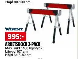 Bauhaus ARBETSBOCK 2-PACK erbjuda