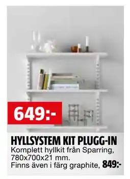 Bauhaus HYLLSYSTEM KIT PLUGG-IN erbjuda