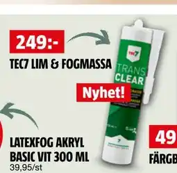 Bauhaus TEC7 LIM & FOGMASSA erbjuda