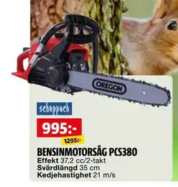 Bauhaus BENSINMOTORSÅG PCS380 erbjuda