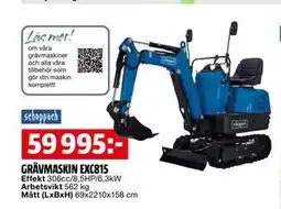 Bauhaus GRÄVMASKIN EXC815 erbjuda