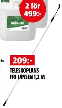 Bauhaus TELESKOPLANS FRI-LANSEN 1,2 M erbjuda