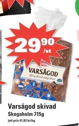 Nära dej Varsågod skivad erbjuda