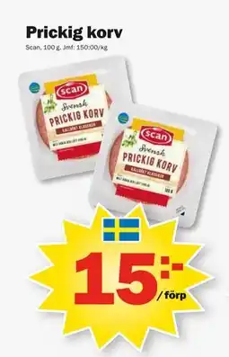 Pekås Prickig korv erbjuda