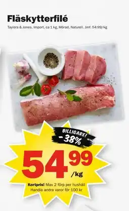 Pekås Fläskytterfilé, Medlemspris erbjuda