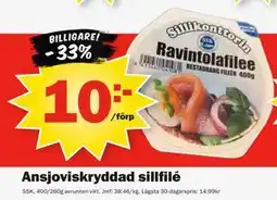 Pekås Ansjoviskryddad sillfilé erbjuda