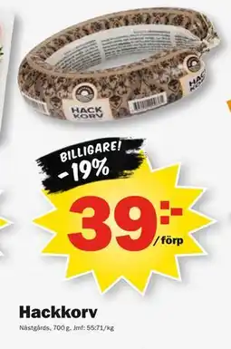 Pekås Hackkorv erbjuda