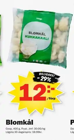 Pekås Blomkål erbjuda