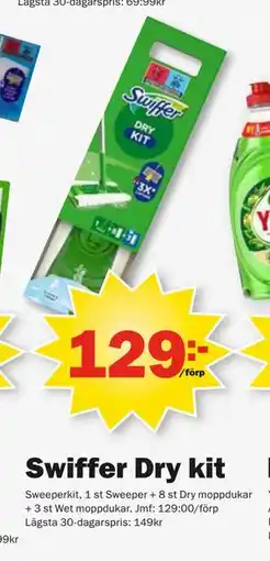 Pekås Swiffer Dry kit erbjuda