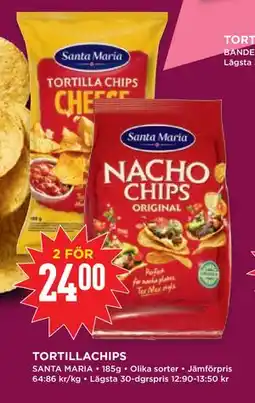 Willys TORTILLACHIPS erbjuda