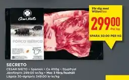 Willys SECRETO, Medlemspris erbjuda