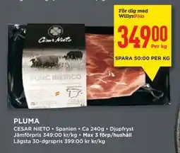 Willys PLUMA, Medlemspris erbjuda