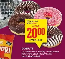 Willys DONUTS, Medlemspris erbjuda