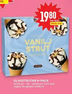 Willys GLASSTRUTAR 6-PACK erbjuda