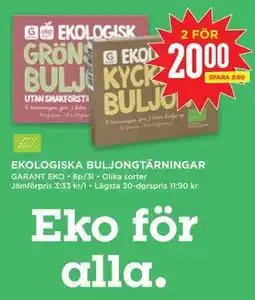 Willys EKOLOGISKA BULJONGTÄRNINGAR erbjuda