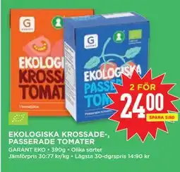 Willys EKOLOGISKA KROSSADE-, PASSERADE TOMATER erbjuda