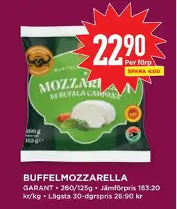 Willys BUFFELMOZZARELLA erbjuda