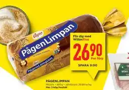 Willys Hemma PÅGENLIMPAN, Medlemspris erbjuda