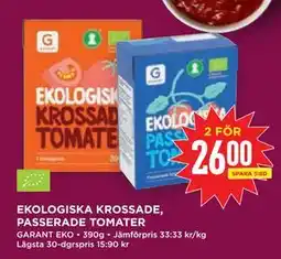 Willys Hemma EKOLOGISKA KROSSADE, PASSERADE TOMATER erbjuda