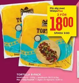 Willys Hemma TORTILLA 8-PACK, Medlemspris erbjuda