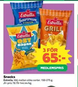 Coop Daglivs Snacks, Medlemspris erbjuda