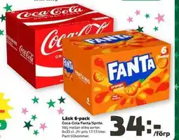 Coop Daglivs Läsk 6-pack erbjuda